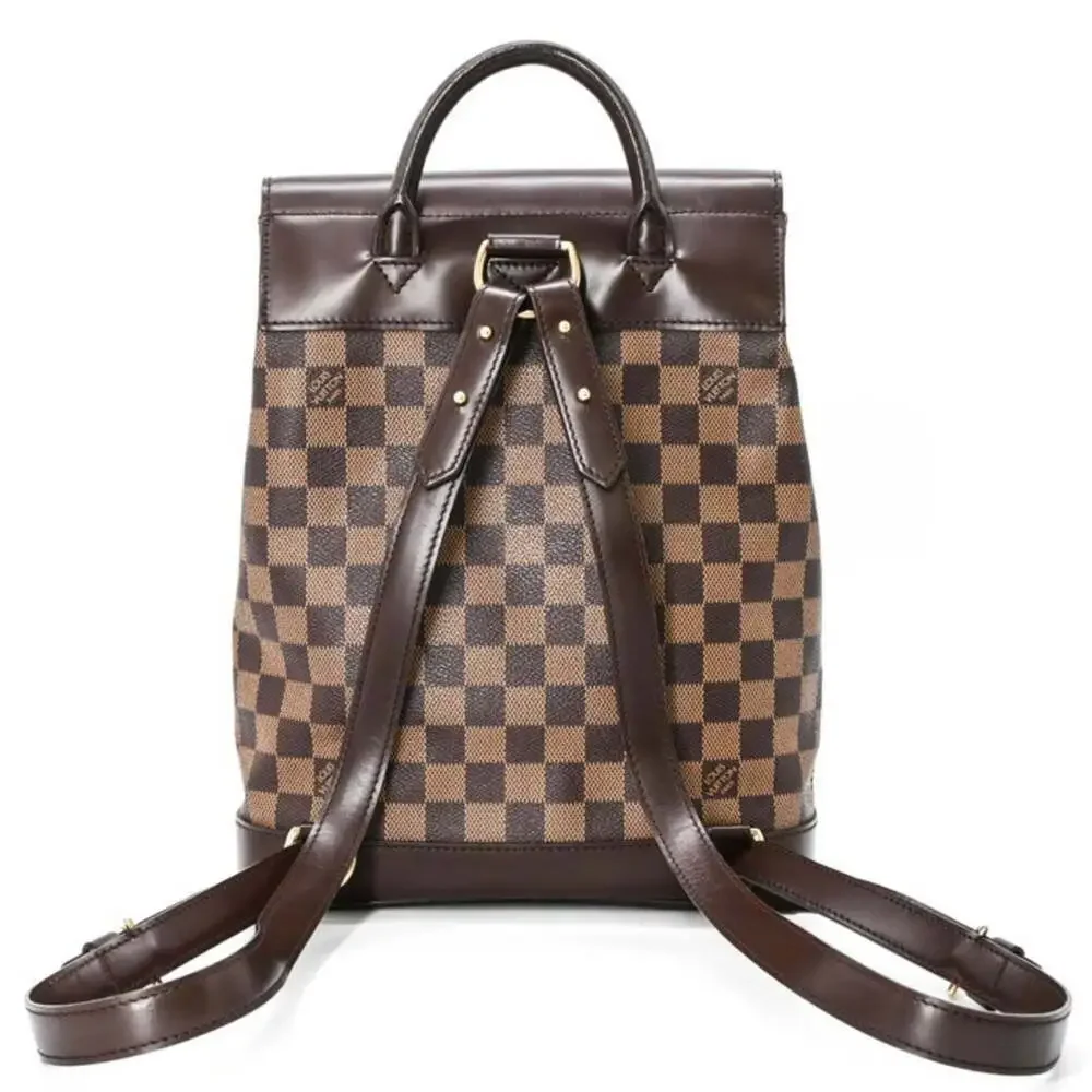 LOUIS VUITTON Brown Damier Canvas Backpack